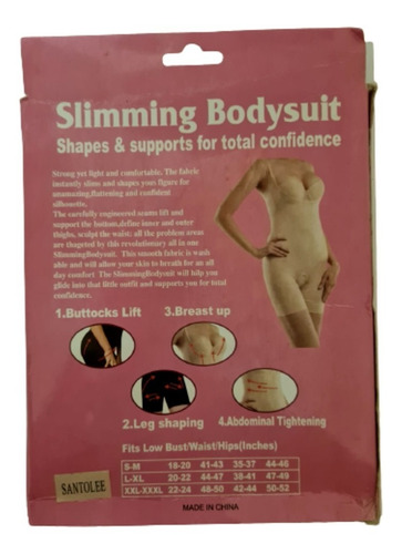 Imagen 2 de 3 de Body Panty Faja Invisible Calzón Levanta Glúteos Talla S/m