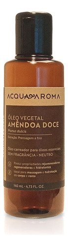  Óleo Vegetal Aromaterapia 140ml Amêndoa Doce