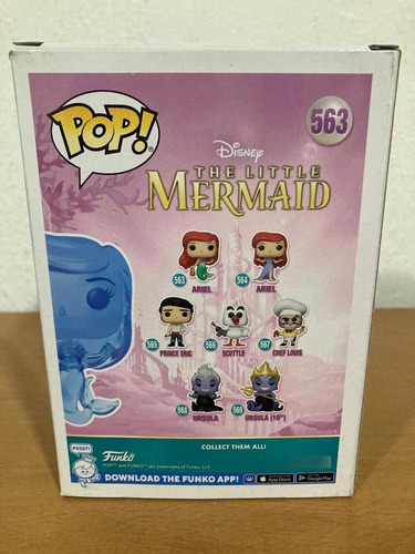 Ariel Wirh Bag 563 Little Mermaid Funko Pop Entertaiment Ex
