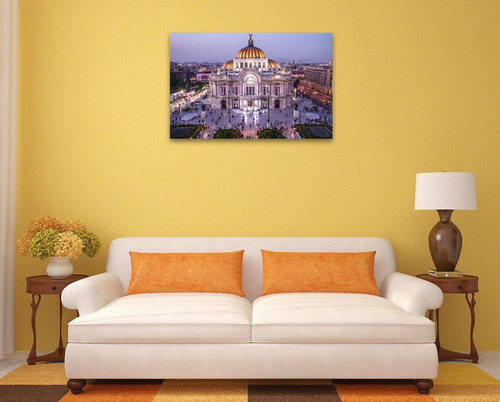 Cuadro Canvas Cd Mx Palacio Bellas Artes Atardecer 65x100cm