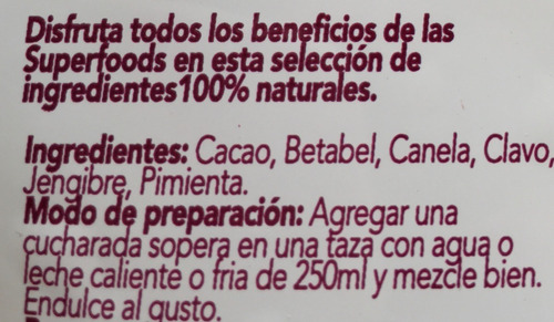 Imagen 5 de 6 de Súper Foods Cacao Rosa, 250g.