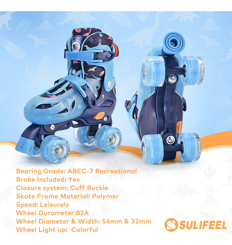 Patines Sulifeel Para Niños De 3 A 10 Años Con Rueda Ilumina