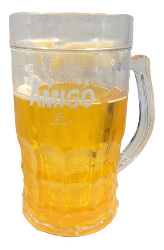 Tarro Cervecero Enfriador Cerveza Vaso Gel Congelador T3212 Color AMIGO/ SALUD