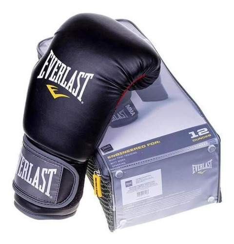 Luva Everlast Muay Thai Pro Style 12oz Preto