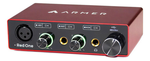 Interface De Áudio Usb Armer Red One 2-in/2-out