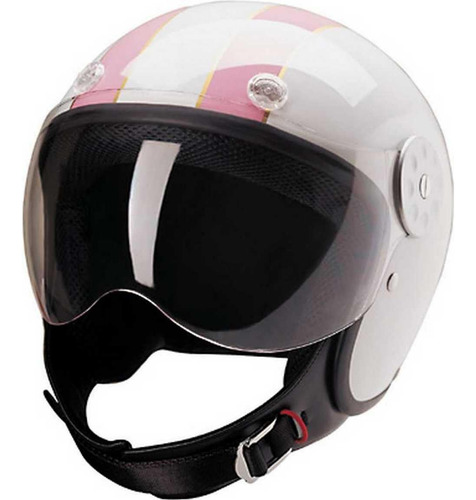 Casco Para Moto Hci Open Face F Talla Xl Color Blanco