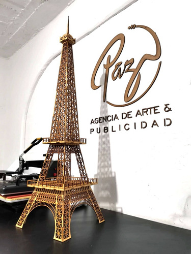Torre Eiffel De 1 Metro Modelo Original, Mdf 3 Mm