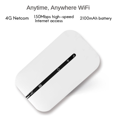 Enrutador Wifi Portátil De Bolsillo 4g, Módem Wifi De 150 Mb