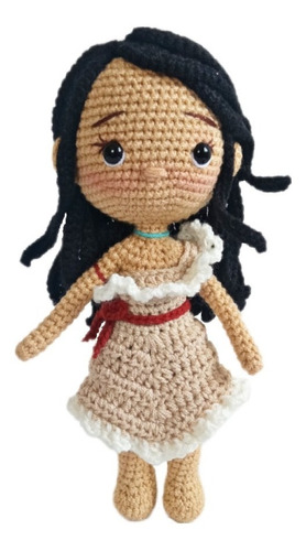 Princesa Pocahontas | Muñeca Tejida | Amigurumi 22 Cm