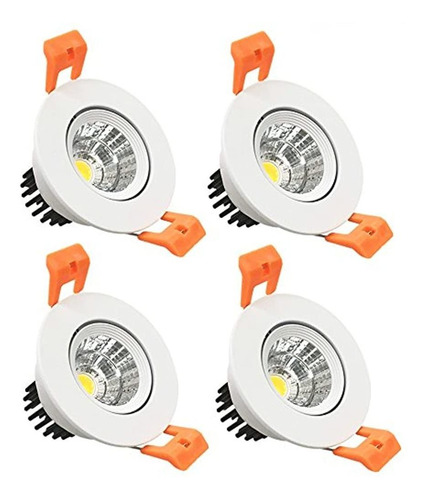 Lightingwill 4pack Downlight Led 3w Iluminacion Empotrable 