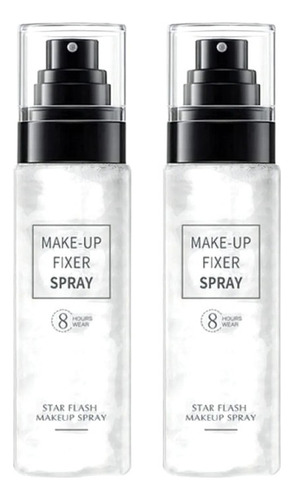 Kit 2 Fijadores De Maquillaje Star Flash Fijacion De 8 Horas Tono Del Primer Blanco