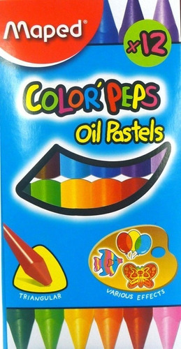 Pasteles Al Oleo Maped X 12 Colores Escolar
