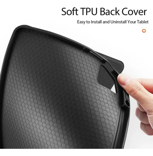 Funda Smart Case Con Porta Pencil Ipad 11 Chip A16 Negro