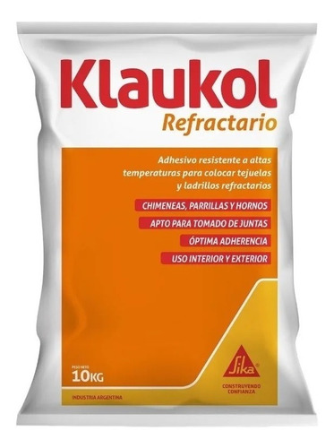 Adhesivo Kalukol Refractario X 10 Kgs - Parrillas, Ladrillos