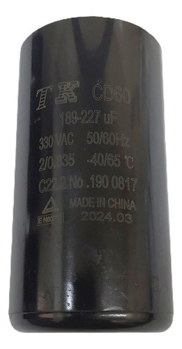 Capacitor Eletrolítico 189/227uf 330vca