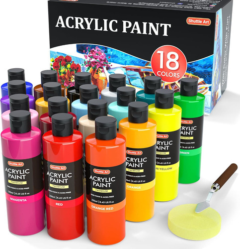 Pintura Acrílica, Juego De Botellas De Pintura Acríli...