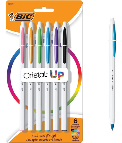 Bolígrafo Bic Cristal Up, Punto Medio (1,2 Mm) Distri...