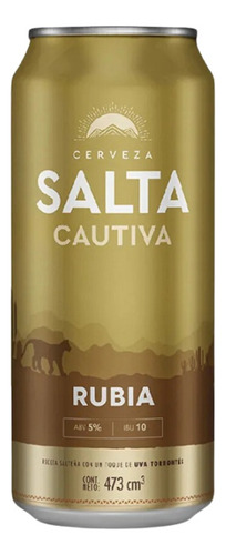 Cerveza Salta Cautiva Rubia De 473ml  Pack X6