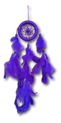 Imagem 2 de 5 de Filtro Dos Sonhos Pequeno Roxo Parabrisa Carro Ref. 1655