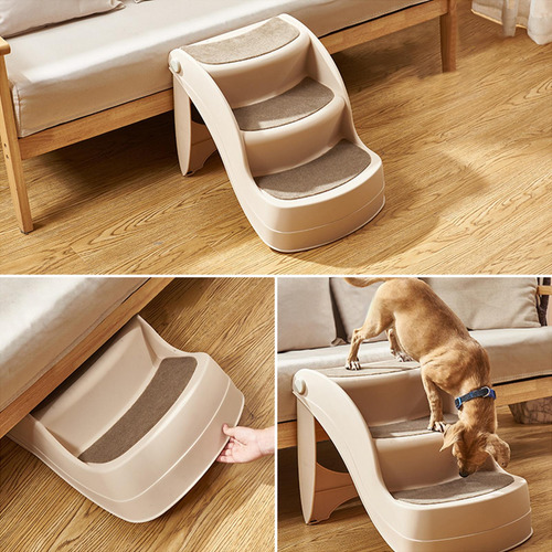 Escaleras Plegables Para Mascotas, Escalones Para Beige