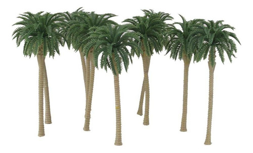 . 5x20 Peças Modelo Verde Coqueiros Escala 1/120 8cm