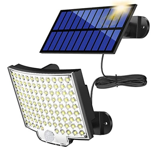 Luz Solar Exterior, 106 Led, Detector De Movimiento, 