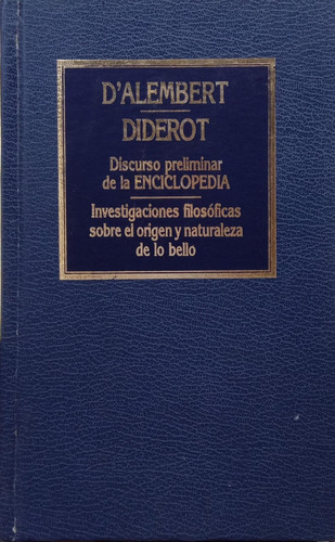 Enciclopedia Investigaciones Filosóficas D'alembert Diderot (Usado)