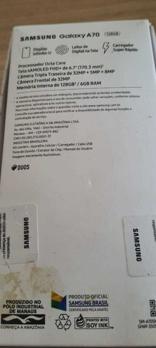 Vendo Celular Sansung A70