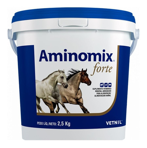 Aminomix Forte Suplemento Vitamínico 2,5kg Vetnil 