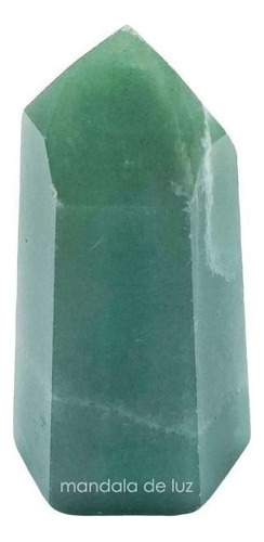 Ponta Cristal Gerador Quartzo Verde Natural Polido Decoração