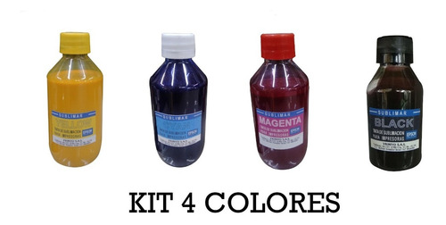 Tinta De Sublimación 100ml Kit 4 Colores Calidad Fotográfica