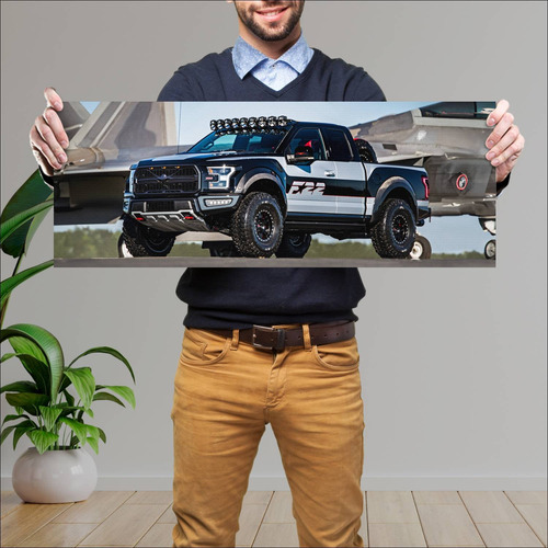 Cuadro 30x80cm Auto 2017 Ford F 150 Raptor Inspi 186