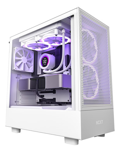 Gabinete Medio Compacto Nzxt H5 Flow Ventana Vidrio Templado