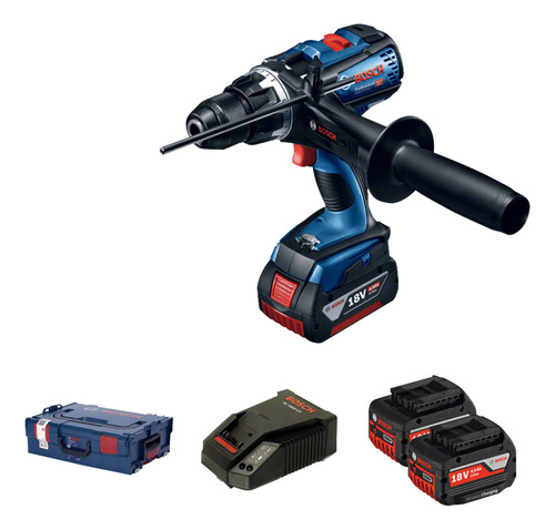 Taladro Rotomartillo 1/2 Bosch Gsb 18v Ve-ec Brushless Color Azul Oscuro