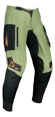 Calca Leatt Moto 4.5 Enduro Verde Trilha Com Bolso