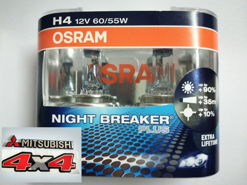 Luces H4 Osram Night Breaker 110% Lancer Montero L300 Signo
