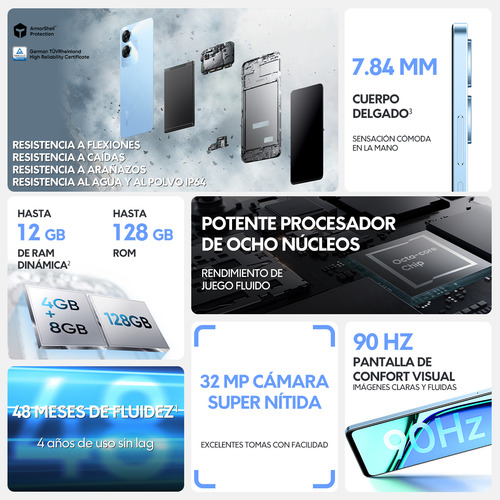 Teléfono móvil Realme Note 60 Dual Sim 128 Gb Negro 4 Gb RAM - Excelente (Reacondicionado)