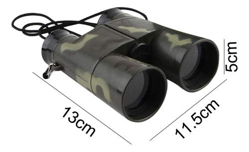 Binoculares De Juguete Niños Telescopio Camuflaje 6 Piezas