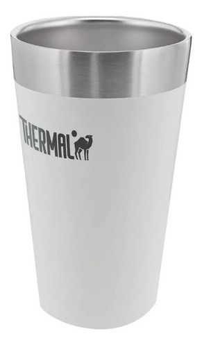 Copo Térmico Inox Thermal 473ml Livre De Bpa - Branco