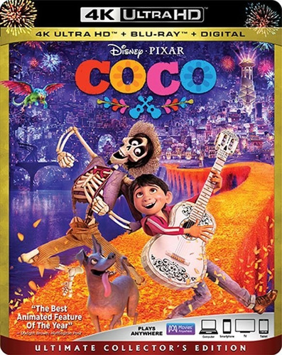 Blu Ray 4k Ultra Hd Coco Estreno Origianl Disney 