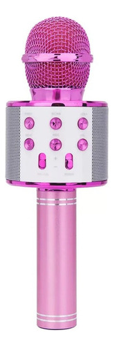 Hopemob Microfono Inalambrico Karaoke Bocina Bluetooth Mp3 Color Rosa