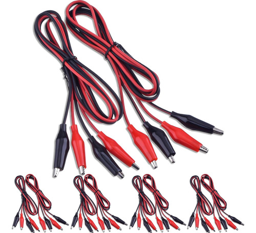 Juego De Prueba Eléctrica 1m Con Pinzas De Cocodrilo Cables