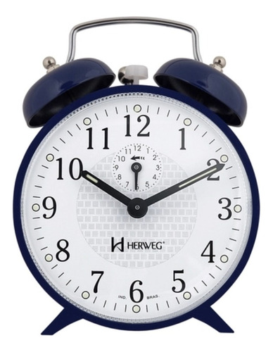 Reloj Despertador Herweg Mecánico, Campanilla Gran Canal 