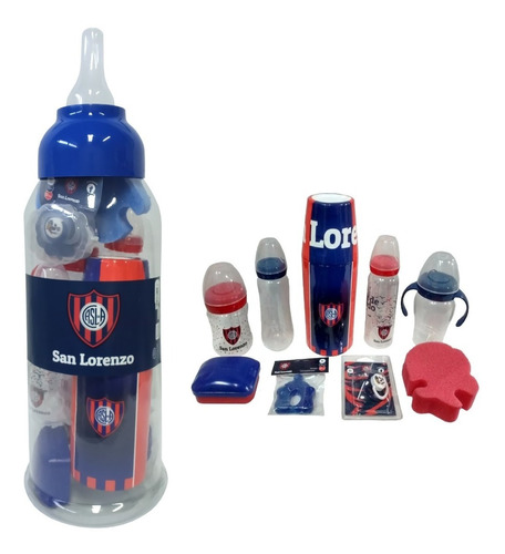 San Lorenzo - Set De Regalo Para Bebe - Mamadera Gigante