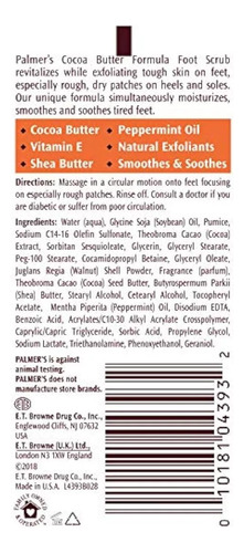 Palmer's Exfoliante Para Pies De Manteca De Cacao De 60g