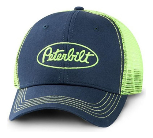  Peterbilt Neon Green & Blue Snapback Mesh