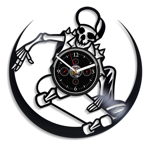 Reloj De Pared Para Patineta Reloj Deportivo Lp Reloj De Par