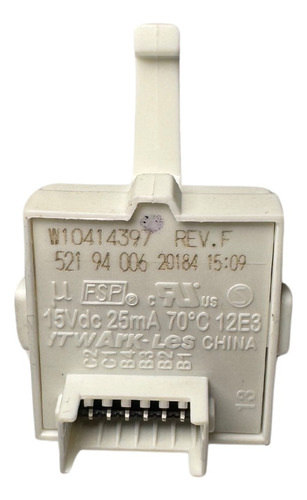 Switch Selector Lavadora Whirlpool Rojo W10414397