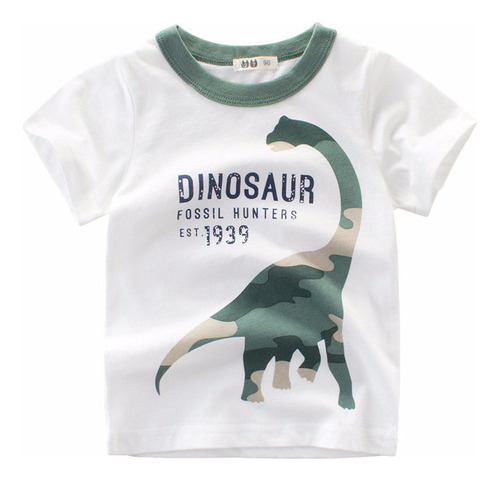 Camisetas Casuales Con Estampado De Dibujos Animados Para Ni