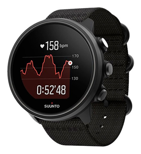 Reloj Deportivo Suunto 9 Charcoal Black Titanium Color De La Correa Negro Color Del Bisel Gris Oscuro